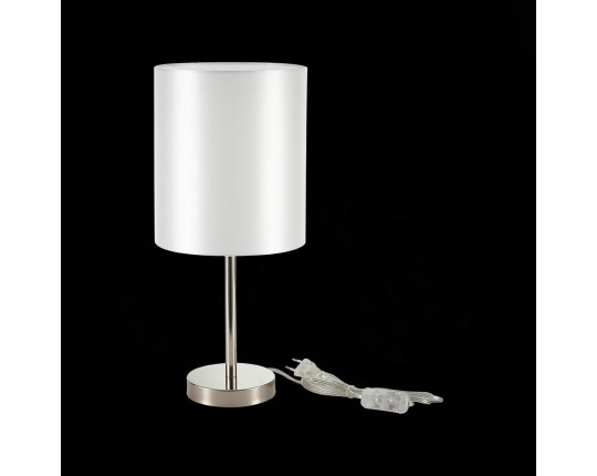 SLE107304-01 Прикроватная лампа Никель/Белый E14 1*40W