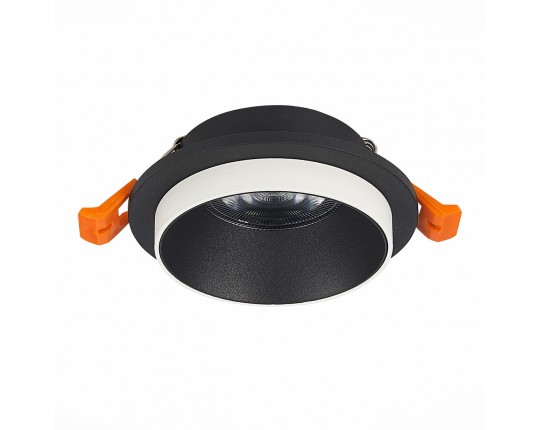 ST206.408.01 Св-к встр. Черный GU10 1*50W  D92xH38 220V Без ламп