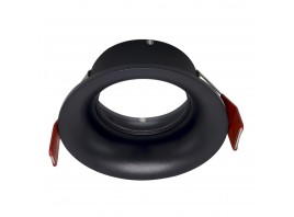 ST257.408.01 Св-к встр. Черный GU10 1*50W  IP65 D93xH53 220V Без ламп