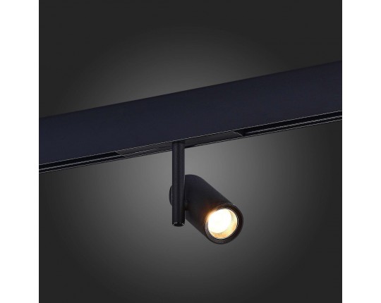ST808.436.08 Магнитный трековый светильник Черный LED 1*8W 3000K 500Lm Ra>90 36° IP20 D42xH135 48VV