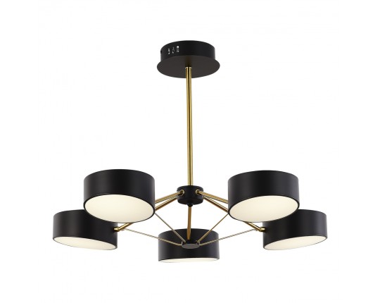 SLE6005-402-05 Светильник потолочный Черный, Золотистый/Черный LED 5*10W