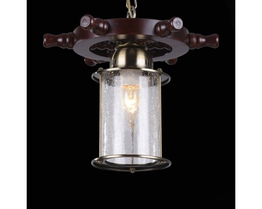 SL150.303.01 Светильник подвесной ST-Luce Бронза, Коричневый/Прозрачный с эфектом трещин E27 1*40W