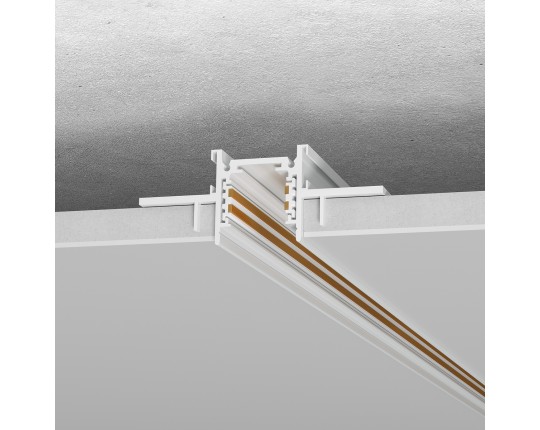ST1004.529.12 Шинопровод магнитный встраиваемый под ГКЛ 12мм ST-Luce Белый L2000мм(заглушки в комп)