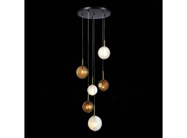 SL1183.543.06 Светильник подвесной ST-Luce Латунь/Черный, Белый G4 6*5W