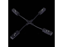 ST006.469.00 Коннектор питания X-оБразный для магнитного шинопровода ST-Luce Черный