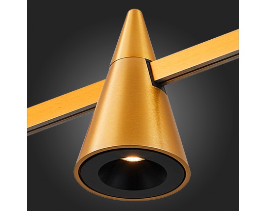 ST813.206.05 Магнитный трековый светильник FARM Золотистый LED 1*5W 3000K 272Lm Ra90 60 IP20 D70xH11