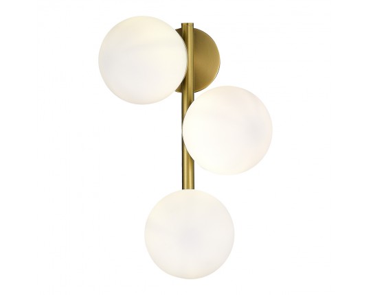 SLE1191-201-03 Светильник настенный Золотистый/Белый E27 3*60W