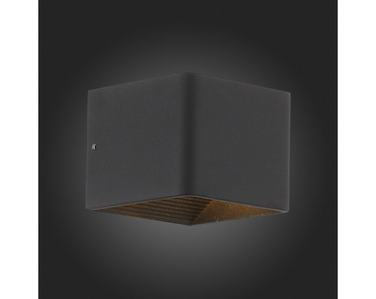 SL455.041.01 Светильник настенный ST-Luce Черный/Черный LED 1*6W 3000K
