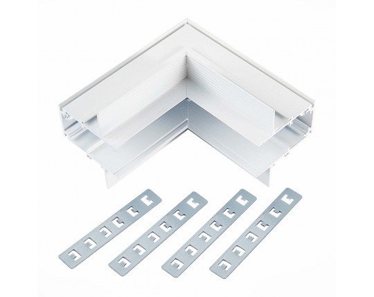 ST007.549.00 Внутренний угол-соединитель для встраиваемого магнитного шинопровода ST-Luce Белый