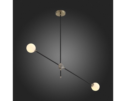 SL429.403.02 Светильник потолочный ST-Luce Черный, Золото/Белый G9 2*5W