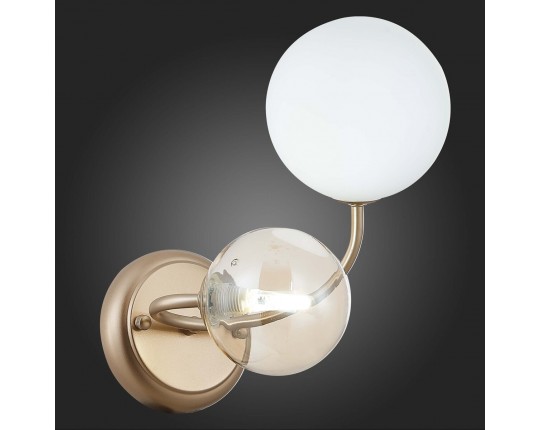 SLE220921-02 Светильник настенный Золотистый/Белый, Янтарный G9 LED 2*5W