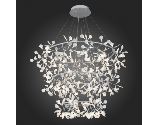 SL379.103.486 Люстра подвесная ST-Luce Серебристый/Белый LED 486*0,5W 3500K