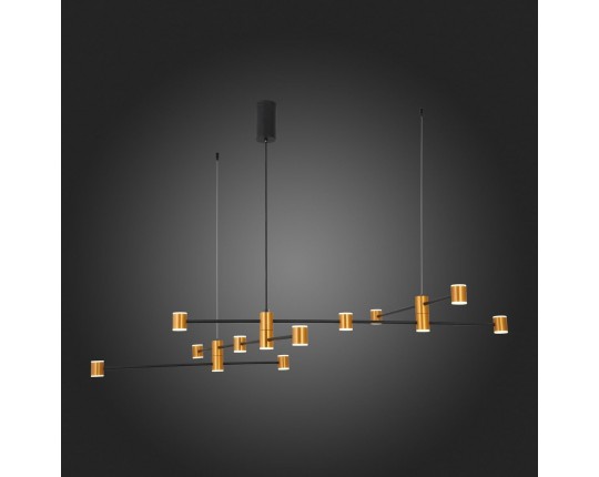 SL1596.423.22 Светильник подвесной ST-Luce Золотистый, Черный/Белый LED 22*3W 3000K