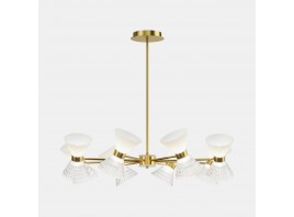 SL2004.303.16 Светильник подвесной ST-Luce латунь/прозрачный, белый, латунь G9 LED 16*5W