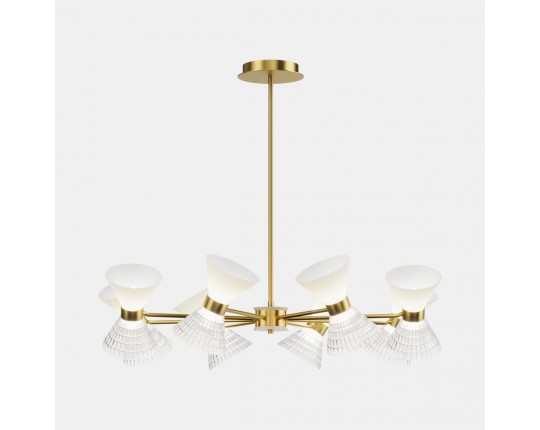 SL2004.303.16 Светильник подвесной ST-Luce латунь/прозрачный, белый, латунь G9 LED 16*5W