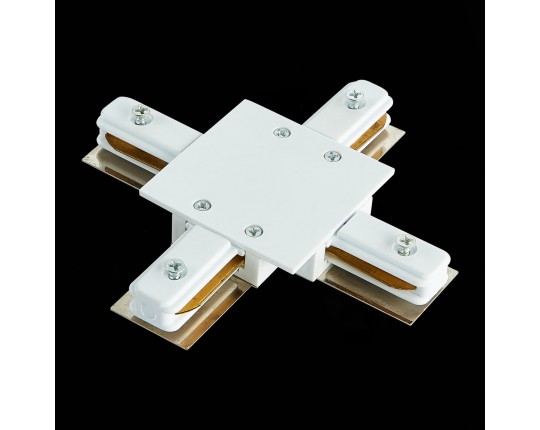 ST013.549.00 Коннектор X-оБразный для однофазного встраиваемого шинопровода ST-Luce Белый
