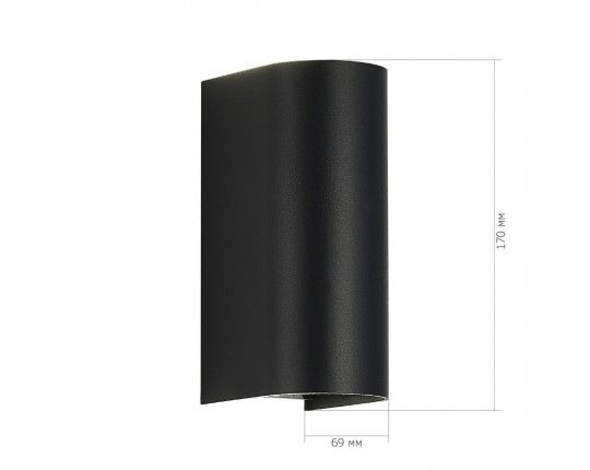 SL9516.401.01 Светильник уличный настенный ST-Luce черный/черный LED 1*10W 3000K/4000K/6500K