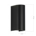 SL9516.401.01 Светильник уличный настенный ST-Luce черный/черный LED 1*10W 3000K/4000K/6500K