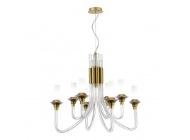 SL1241.203.08 Люстра подвесная ST-Luce Золотистый/Белый E14 8*40W