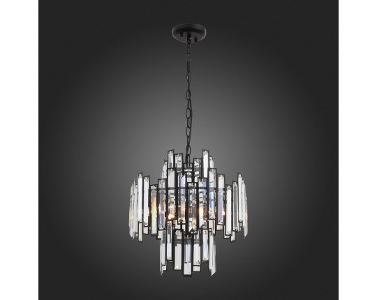 SL665.443.06 Люстра подвесная ST-Luce Черный/Черный, Прозрачный E14 6*40W