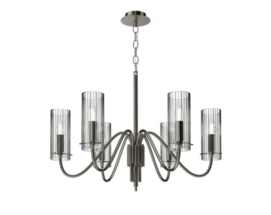 SL2005.103.06 Светильник подвесной ST-Luce никиль/прозрачный E14 6*40W