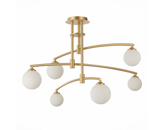 SL1208.302.06 Светильник потолочный ST-Luce Золотистый/Белый G9 6*5W