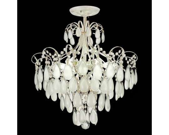 SLE160302-06 Светильник потолочный Золотистый/Белый матовый E14 6*60W