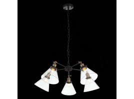 SL237.413.05 Люстра подвесная ST-Luce Черный, Матовое золото/Прозрачный E27 5*60W