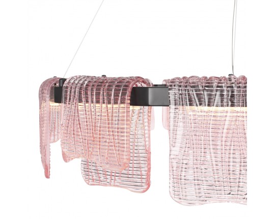 SL6021.403.66 Светильник подвесной ST-Luce черный/розовый LED 1*66W 3000K