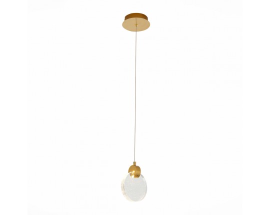 SL6104.203.01 Подвес ST-Luce Золотистый/Прозрачный,С пузырьками воздуха LED 1*3W 3000K