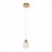 SL6104.203.01 Подвес ST-Luce Золотистый/Прозрачный,С пузырьками воздуха LED 1*3W 3000K