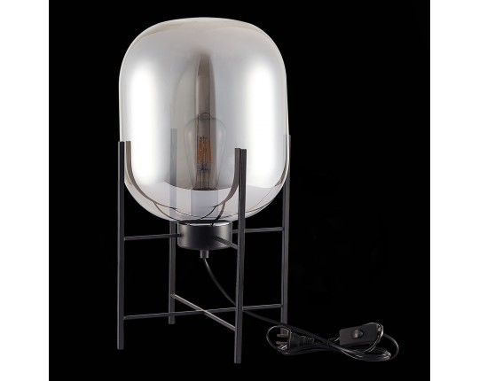 SL1050.704.01 Прикроватная лампа ST-Luce Черный/Дымчатый E27 1*40W