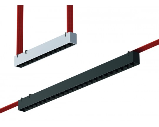 ST455.436.12 Св-к трек. Черный LED 1*12W 3000K 1 050Lm Ra90 24/40 IP20 L323xW40xH45 48V