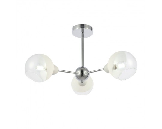 SLE102702-03 Светильник потолочный Хром/Прозрачный, Матовый никель E14 3*40W