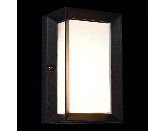 SL077.411.01 Светильник уличный настенный ST-Luce Черный/Белый LED 1*6W 3000K