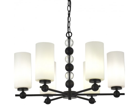 SL2003.403.06 Светильник подвесной ST-Luce черный/белый E27 6*40W