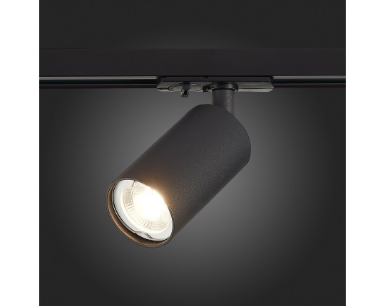 ST300.406.01 Св-к трек. Черный GU10 1*50W  IP20 L100xW54xH142 220V Без ламп