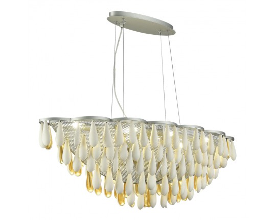SL1517.103.08 Светильник подвесной ST-Luce Серебристый/Белый, Золотистый E14 8*40W