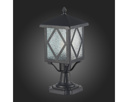 SL084.405.01 Светильник уличный наземный ST-Luce Черный/Черный, Прозрачный E27 1*60W