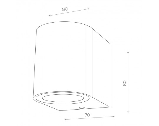 SL9001.401.01 Светильник уличный настенный ST-Luce Черный/ GU10 1*35W