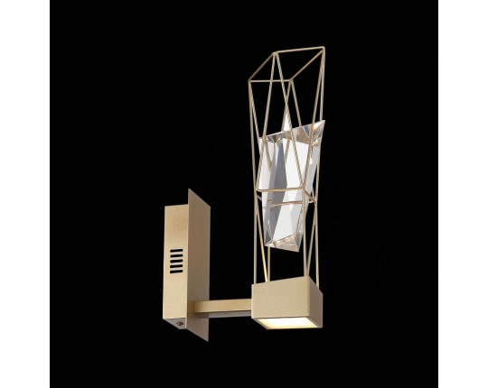 SL815.201.01 Бра ST-Luce Матовое золото/Матовое золото, Прозрачный LED 1*6W 4000K