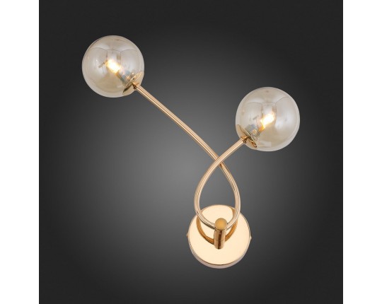 SL435.201.02 Бра ST-Luce Золотистый/Коньячный G9 2*3W