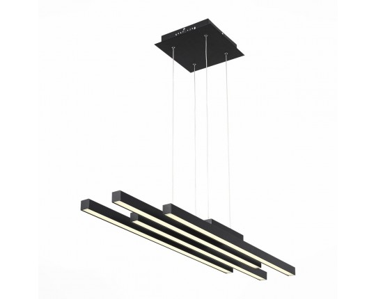 SL933.403.04 Люстра подвесная ST-Luce Черный/Белый,Черный LED 1*38W 3000K/4000K/6000K