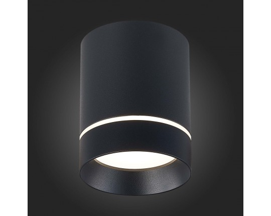 ST115.442.12 Светильник потолочный Черный LED 1*12W 4000K 840Lm Ra>90 120° IP20 D79xH100 170-240V