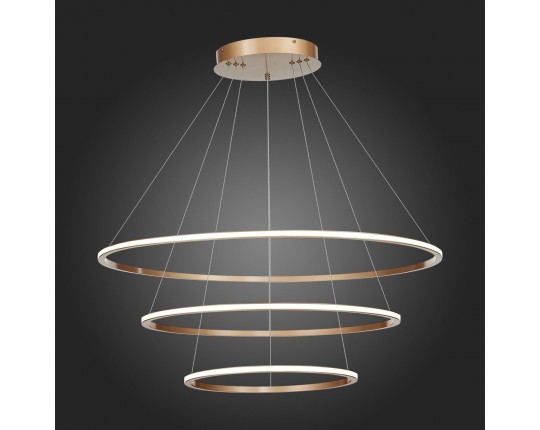 ST604.243.114 Светильник подвесной ST-Luce Золотистый/Белый LED 1*114W 4000K