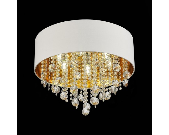 SL1350.502.06 Светильник потолочный ST-Luce Хром/Белый, Золотистый, Прозрачный E14 6*40W