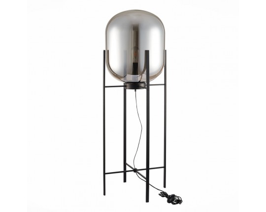 SL1050.725.01 Торшер ST-Luce Черный/Дымчатый E27 1*40W (из 2-х коробок)