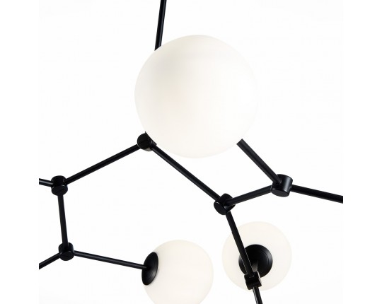 SL1506.403.08 Люстра подвесная ST-Luce Черный/Белый E14 8*40W