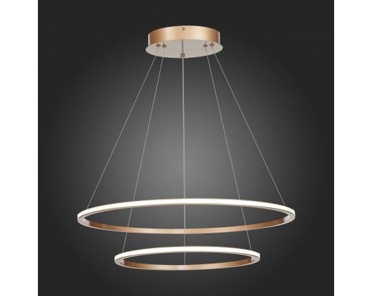 ST604.243.56 Светильник подвесной ST-Luce Золотистый/Белый LED 1*56W 4000K