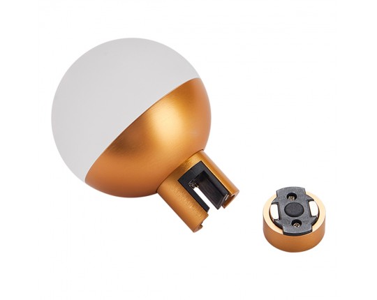 ST815.206.05 Магнитный трековый светильник FARM Золотистый LED 1*5W 3000K 89Lm Ra90 120 IP20 D75xH10